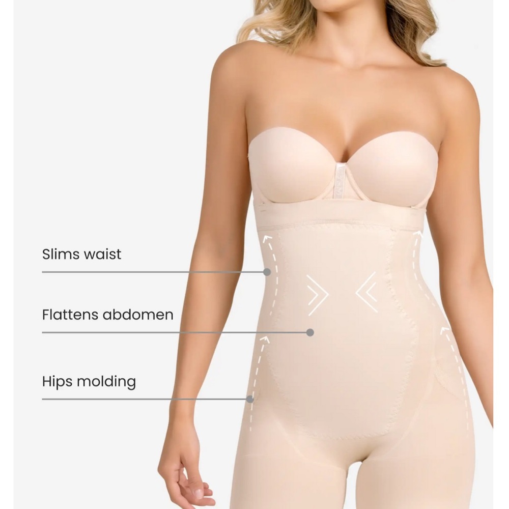 CYSM Black Strapless Thermal Shaper Sz M - Picture 4 of 5